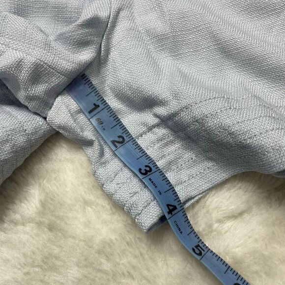 Club Monaco Shorts Size 00 XS Light Blue Buttons High Waist Lyocell - Picture 8 of 9